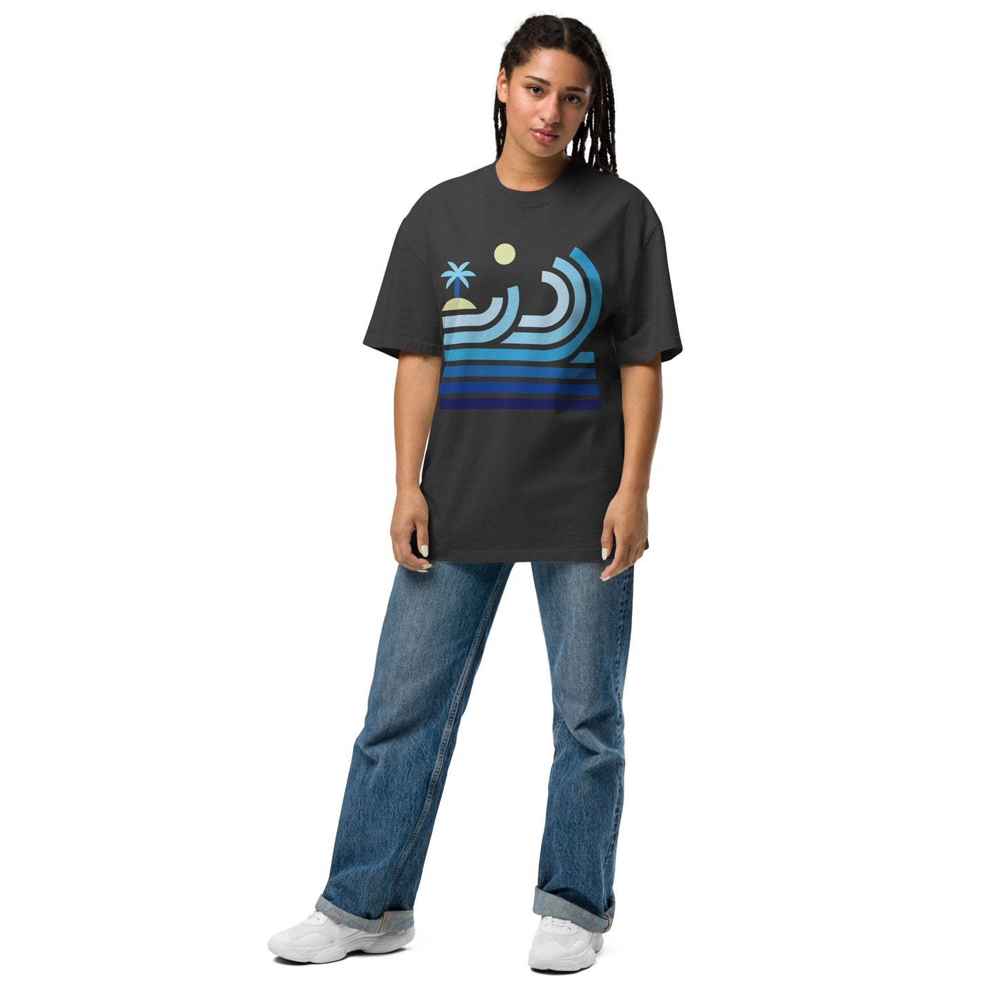 Beach | Oversized Faded Tee