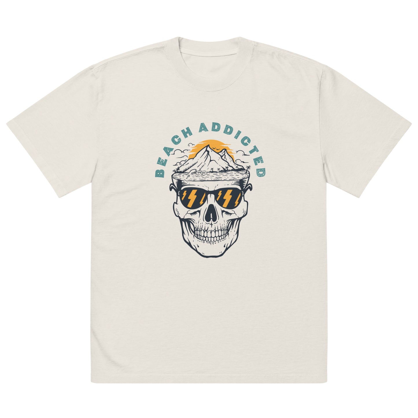 Beach Addicted | Oversized Faded Tee
