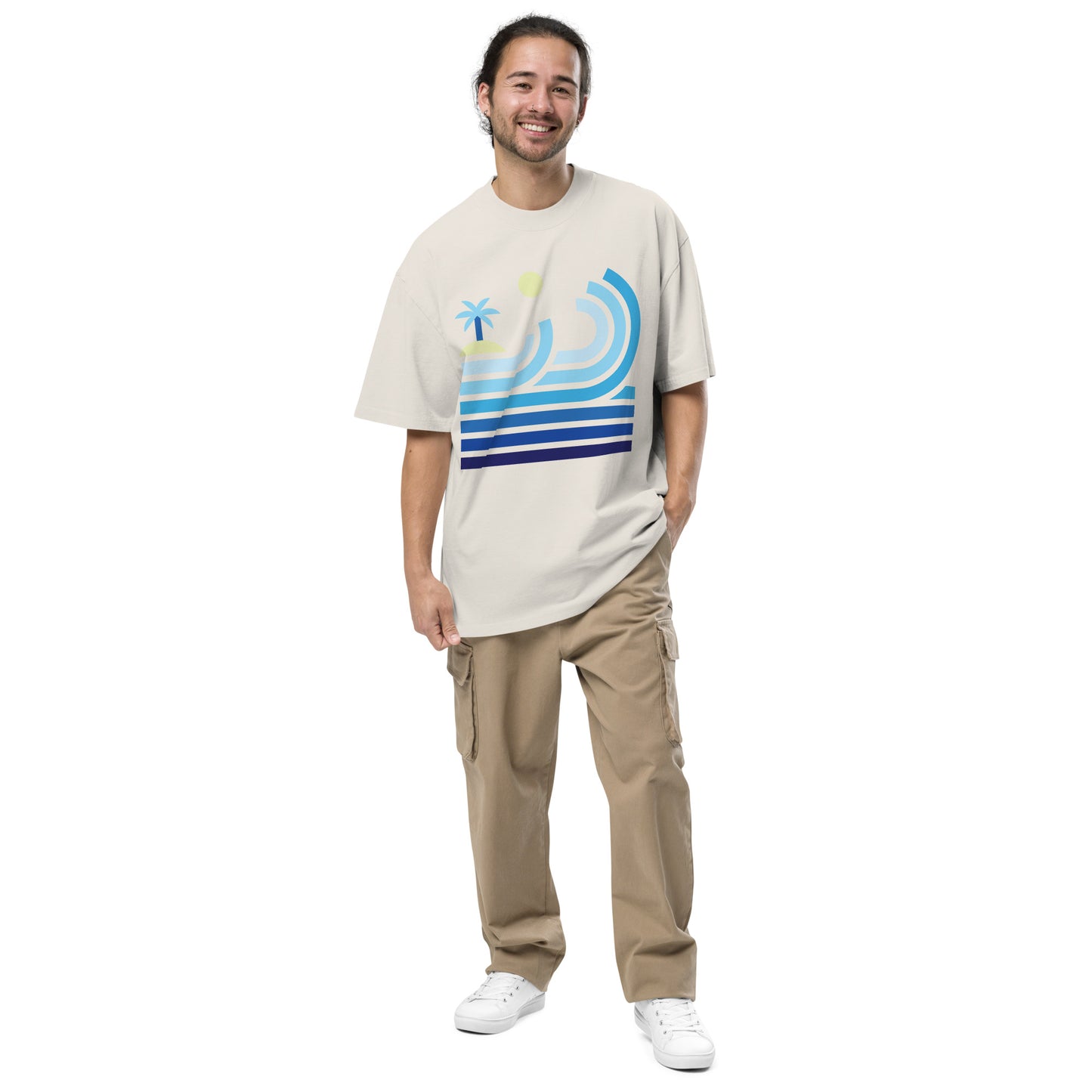 Beach | Oversized Faded Tee