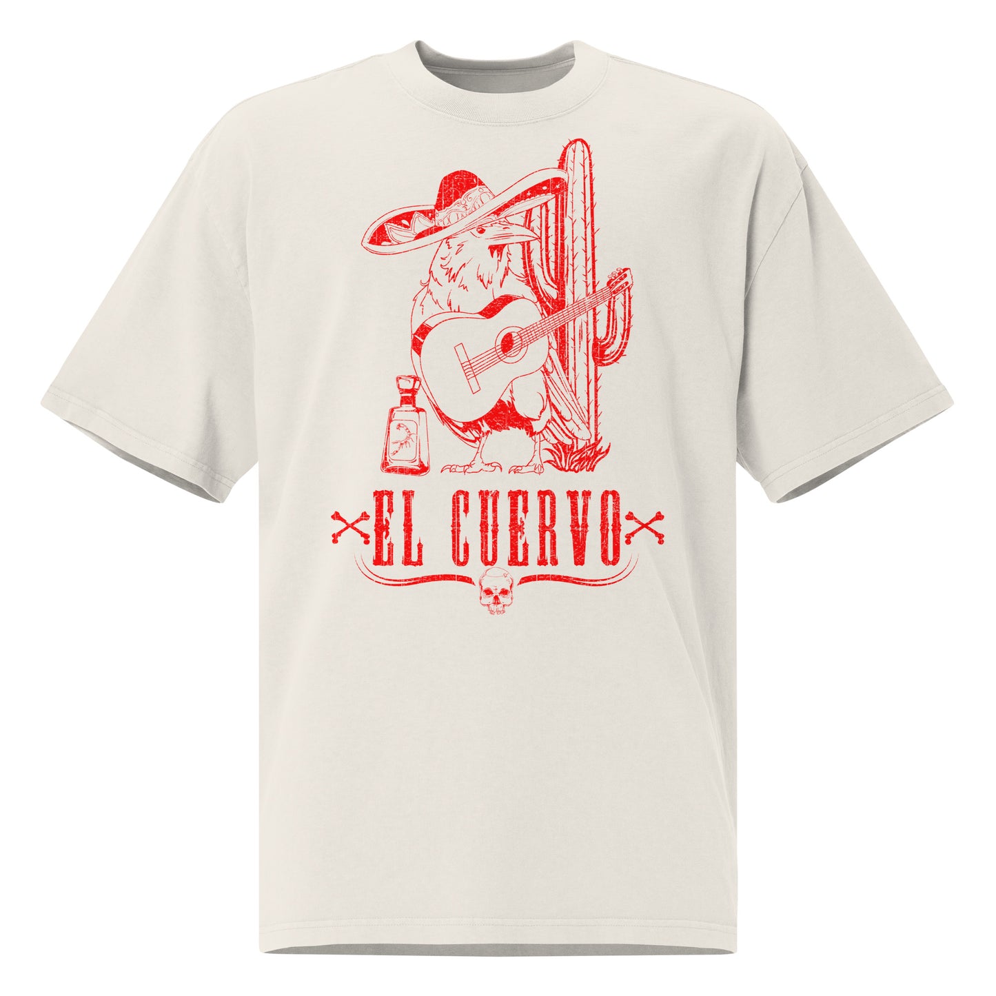 El Cuervo | Oversized Faded Tee