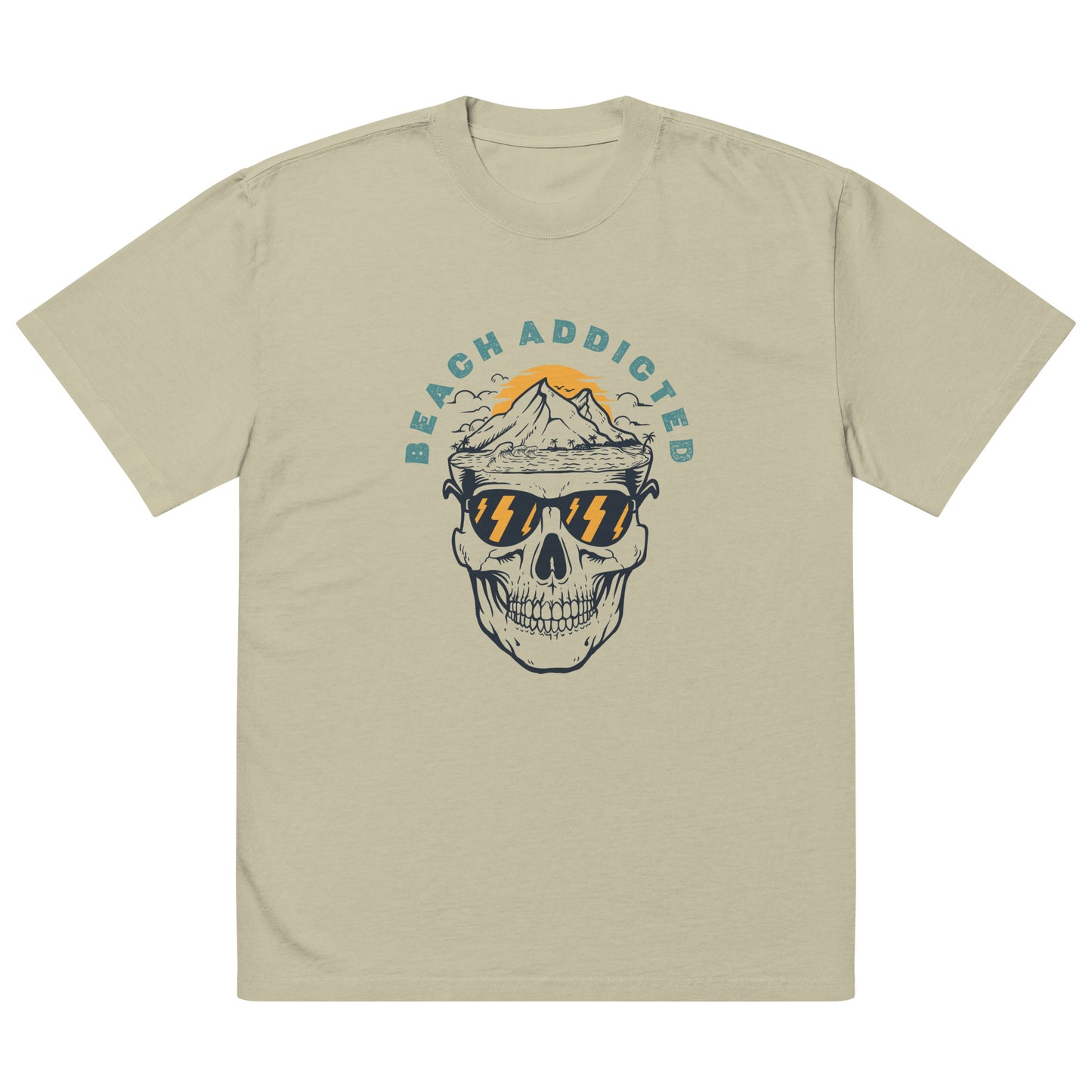 Beach Addicted | Oversized Faded Tee