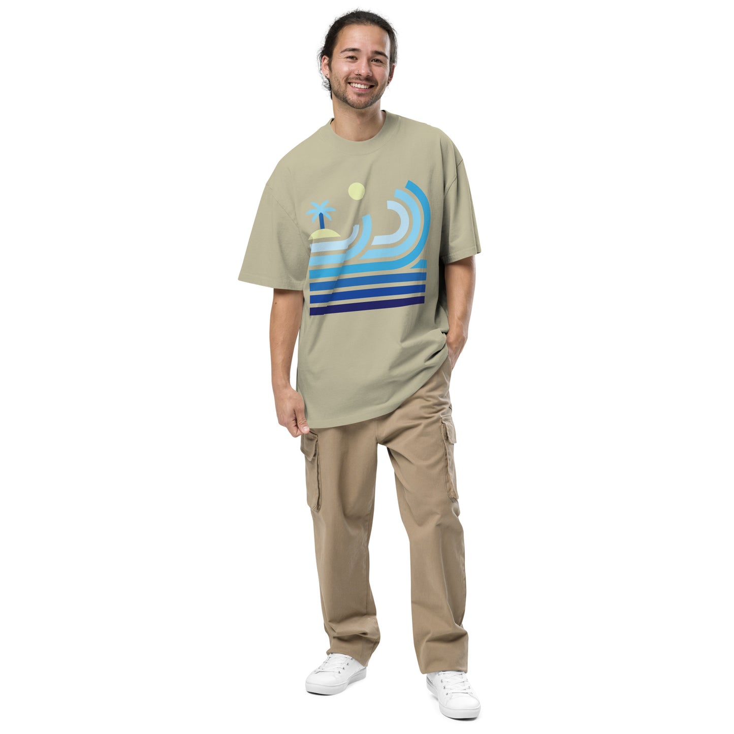 Beach | Oversized Faded Tee