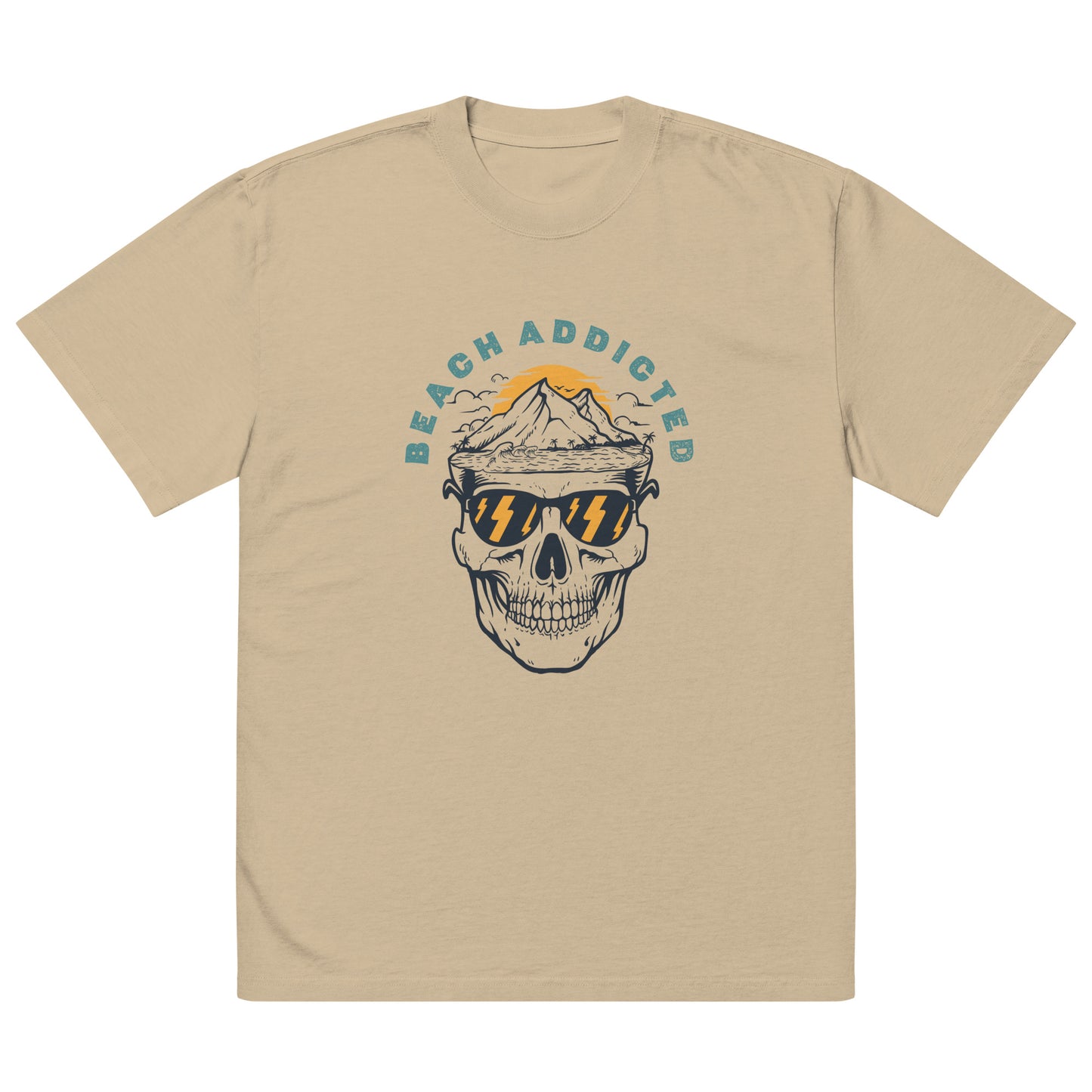 Beach Addicted | Oversized Faded Tee