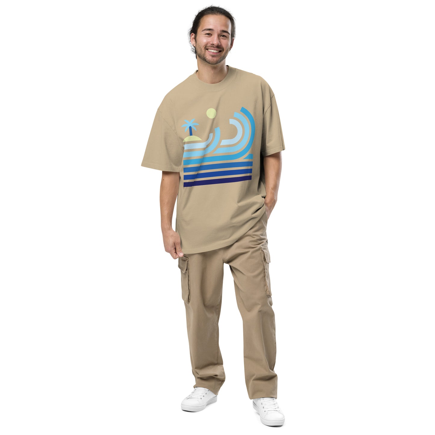 Beach | Oversized Faded Tee