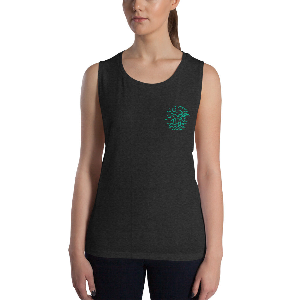 Mini Island | Flowy Muscle Tank