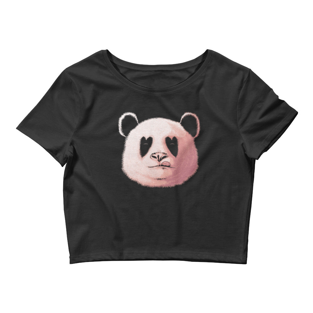 Panda In Love | Women’s Crop Top