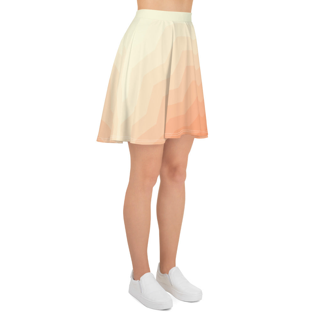 Peach Waves | Skater Skirt