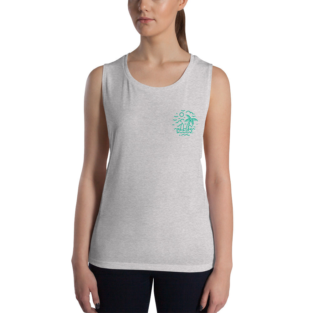 Mini Island | Flowy Muscle Tank