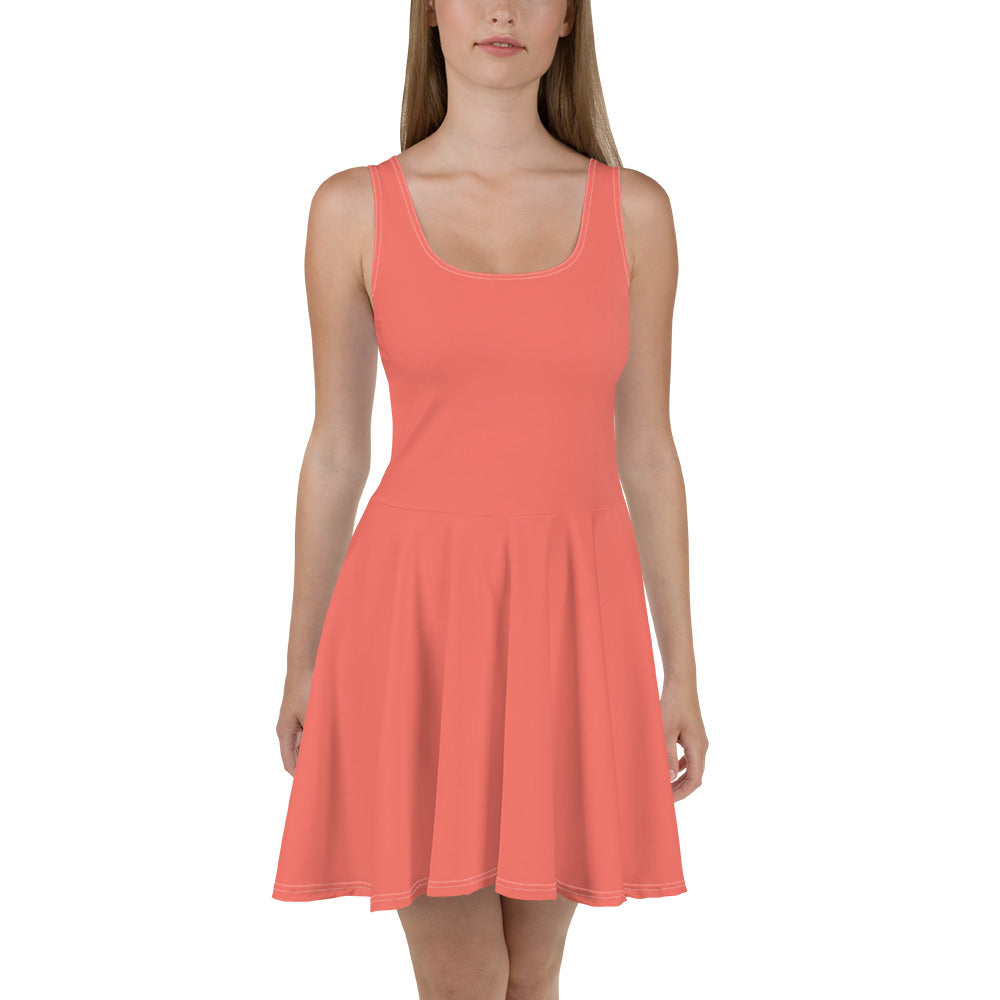 Living Coral | Skater Dress