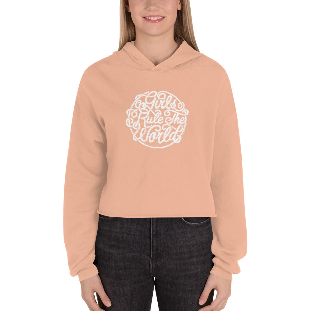 Girls Rule The World | Ladies Crop Hoodie