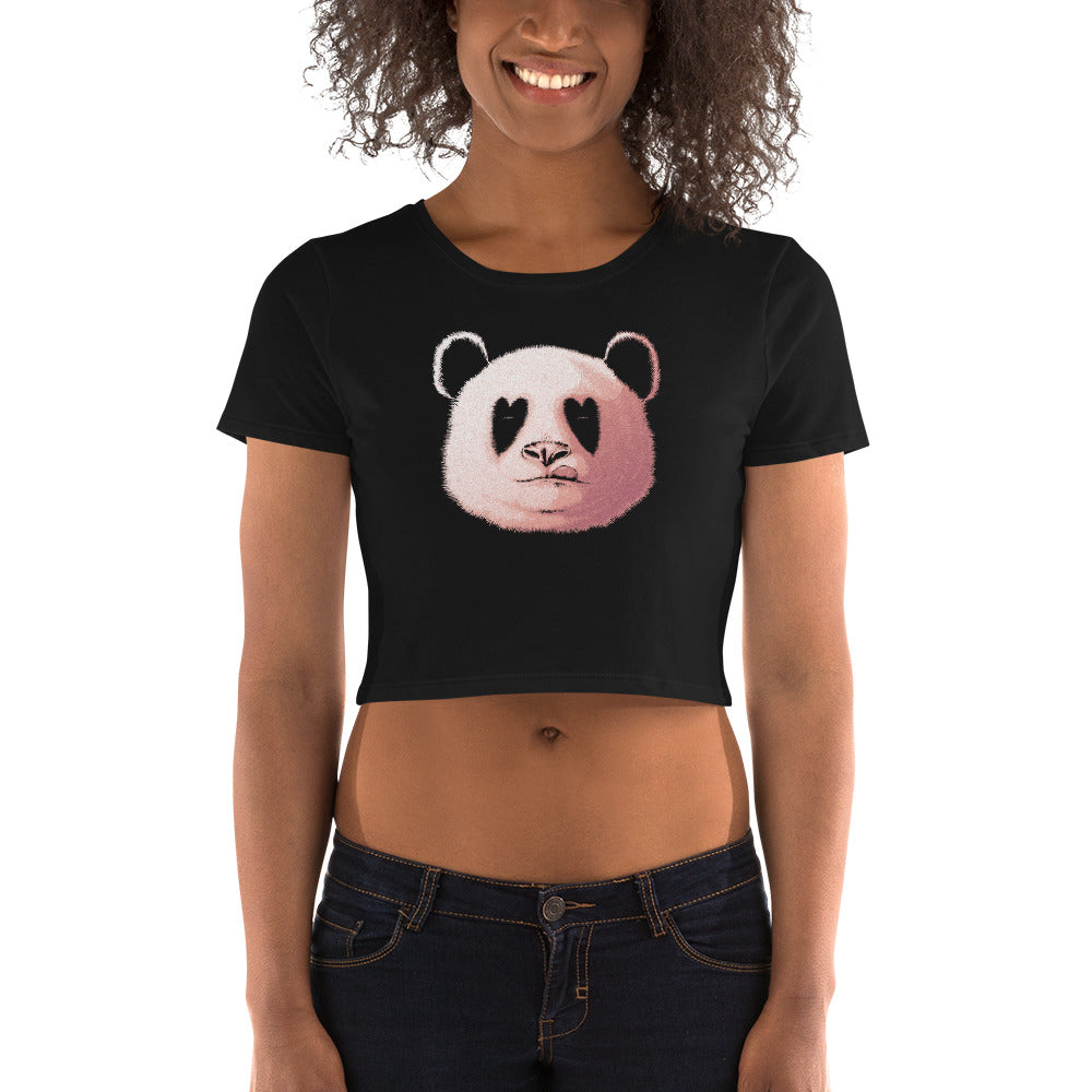 Panda In Love | Women’s Crop Top
