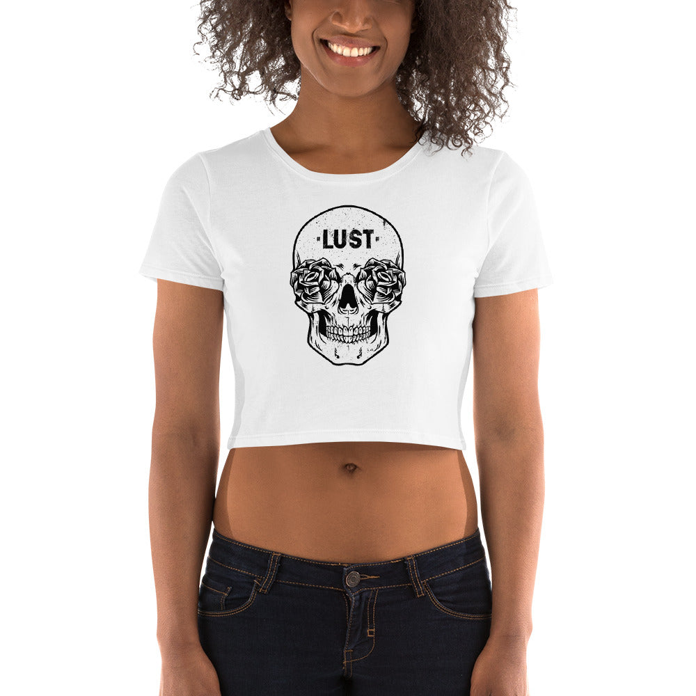 Lust | Women’s Crop Top (White)