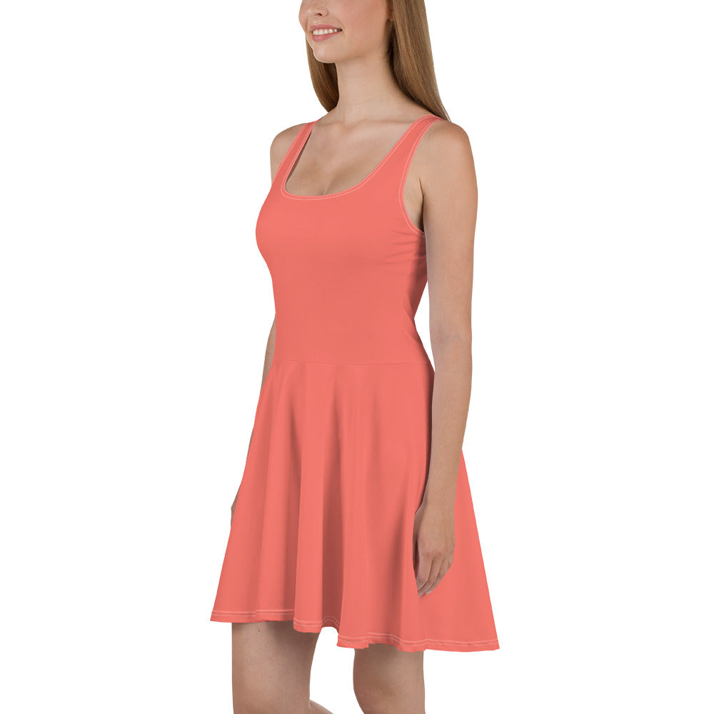Living Coral | Skater Dress