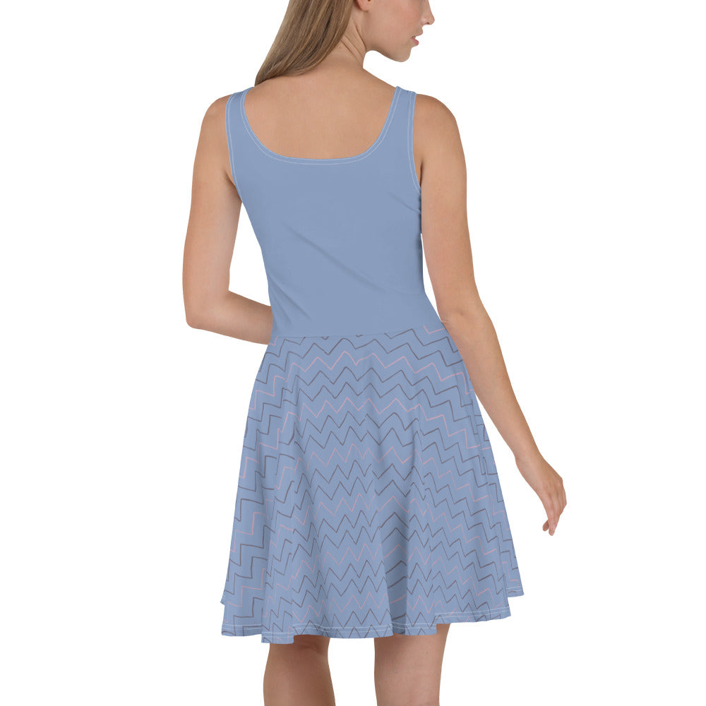 Blue Zag | Skater Dress