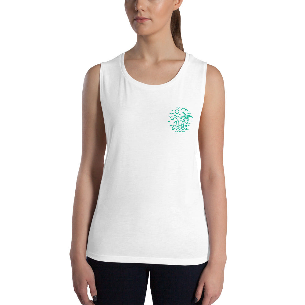 Mini Island | Flowy Muscle Tank