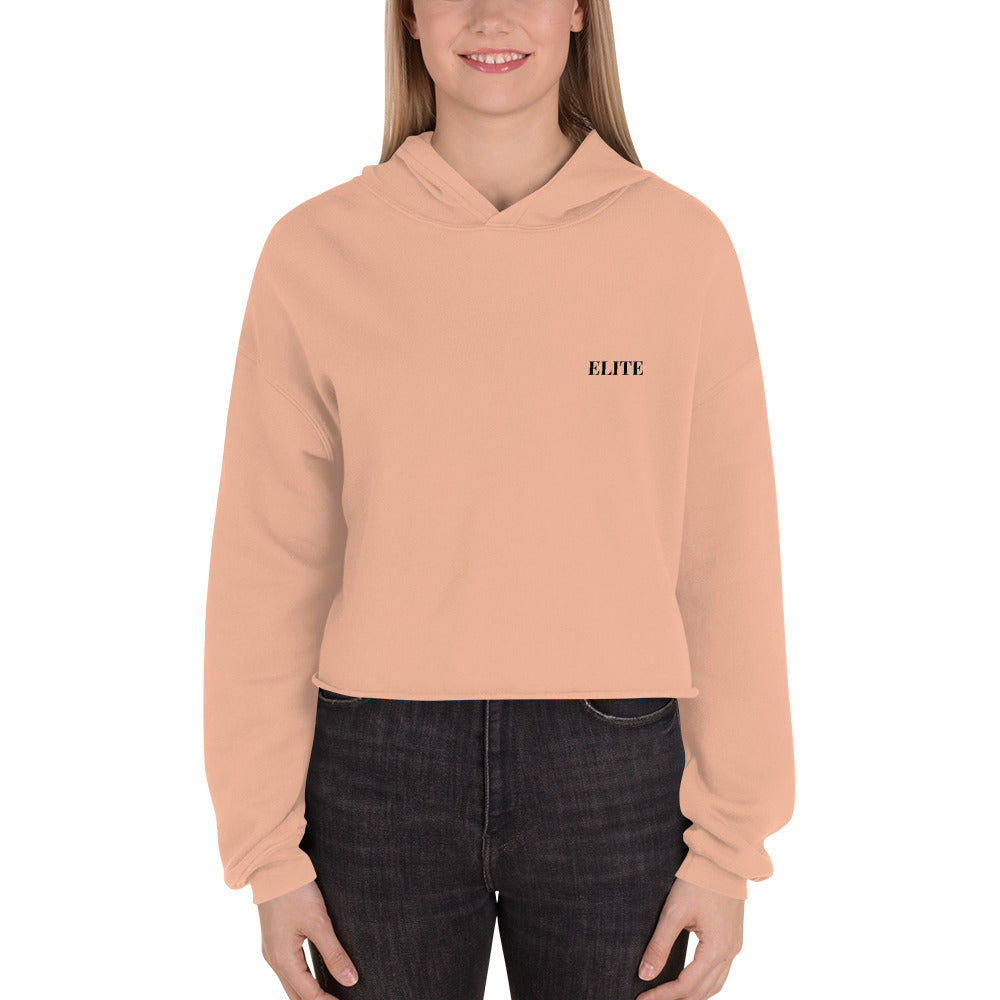 Elite | Ladies Crop Hoodie (Dark)