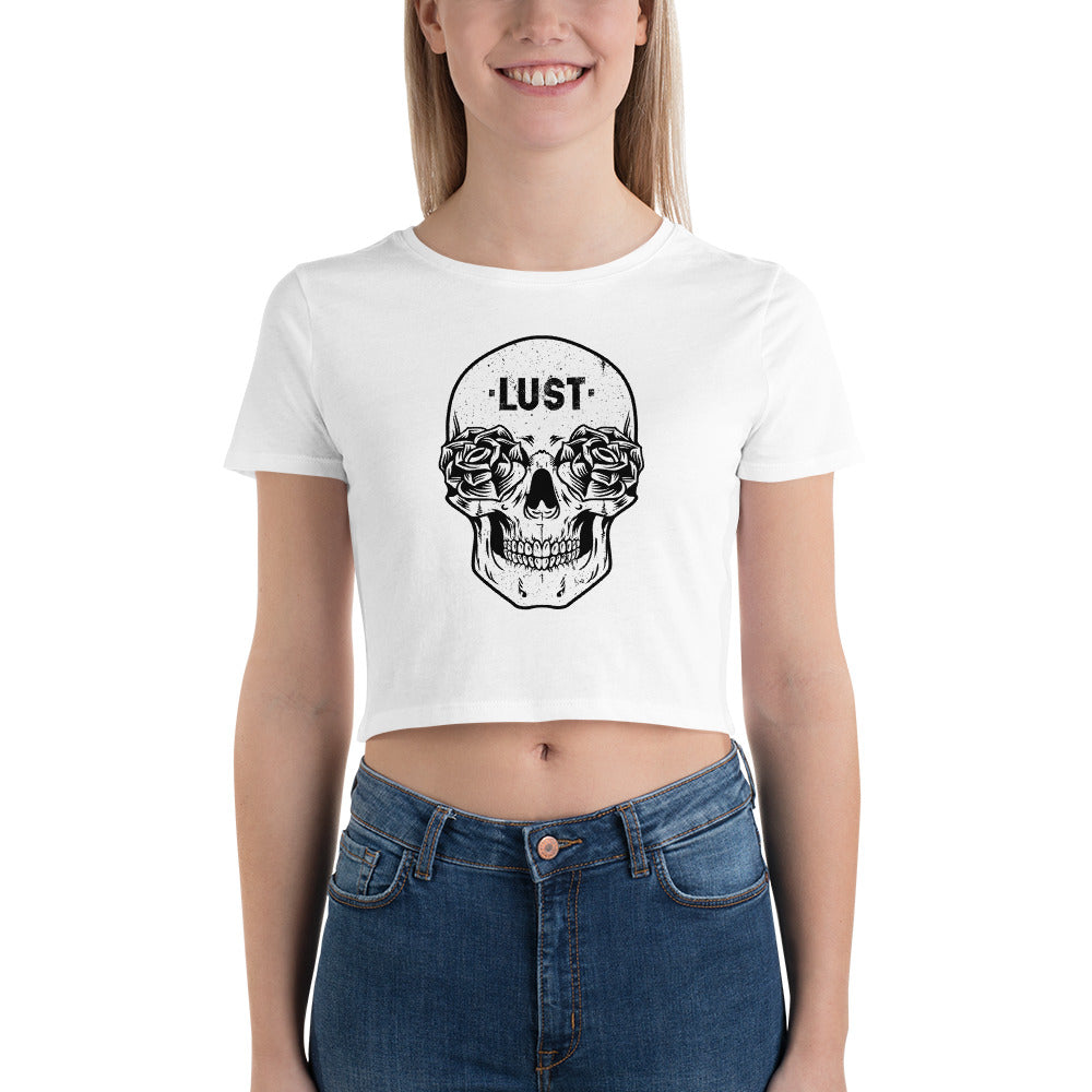 Lust | Women’s Crop Top (White)