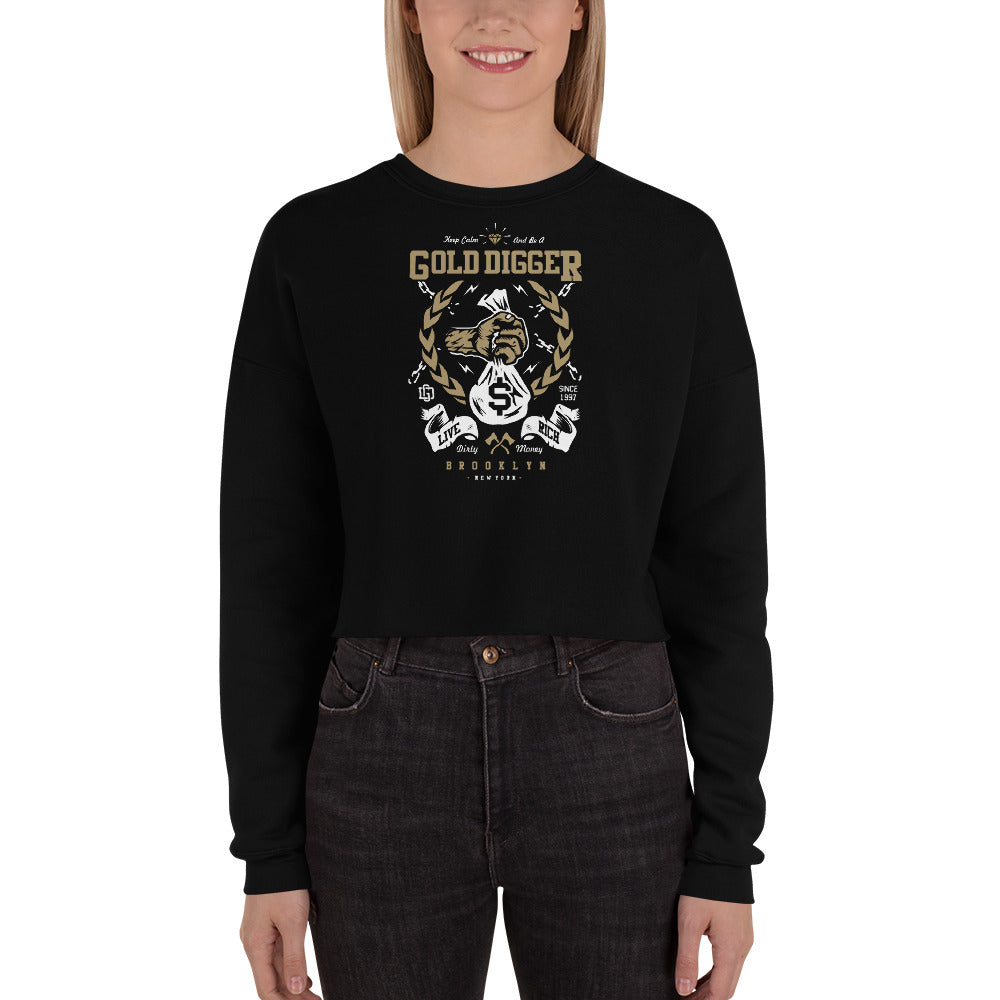 Be A Gold Digger | Ladies Crop Sweatshirt
