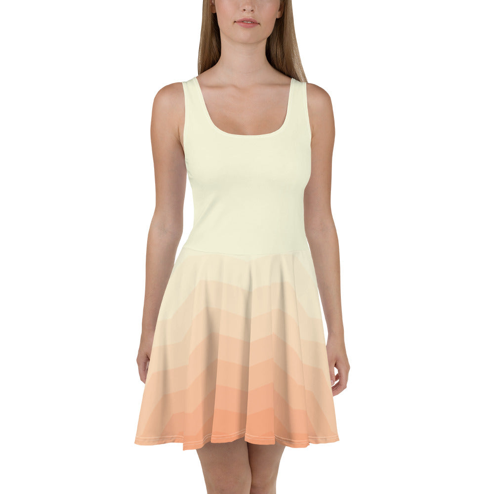 light peach skater dress Dress Rehearsal Bright Peach Skater Dress